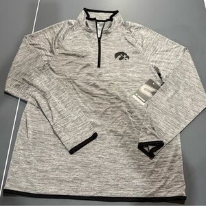 Colosseum Heather Gray Quarter-Zip Jacket men’s medium